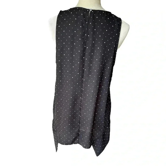 Banana Republic Women’s Polka Dot Sleeveless Blouse Top Size M - Picture 3 of 4